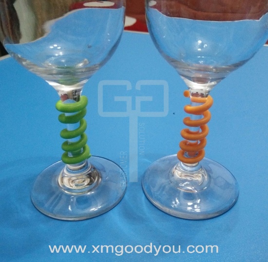 Custom Silicone Party Wine Glass Mark